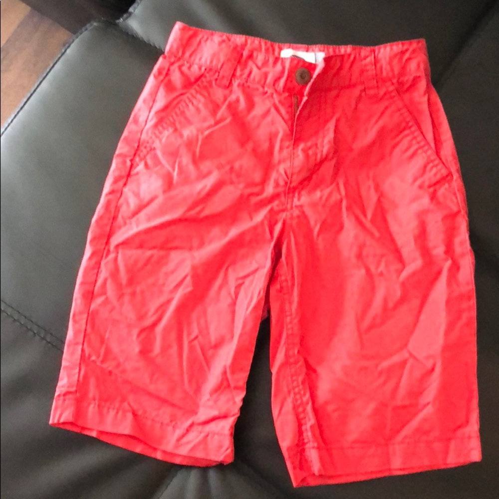 Boys red shorts